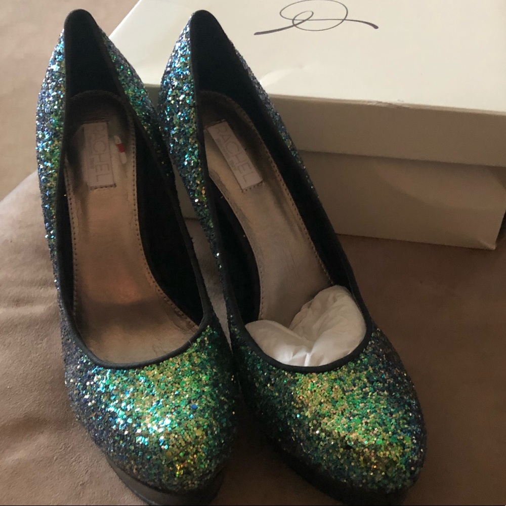 Gorgeous Rachel Roy high heel sequin pumps